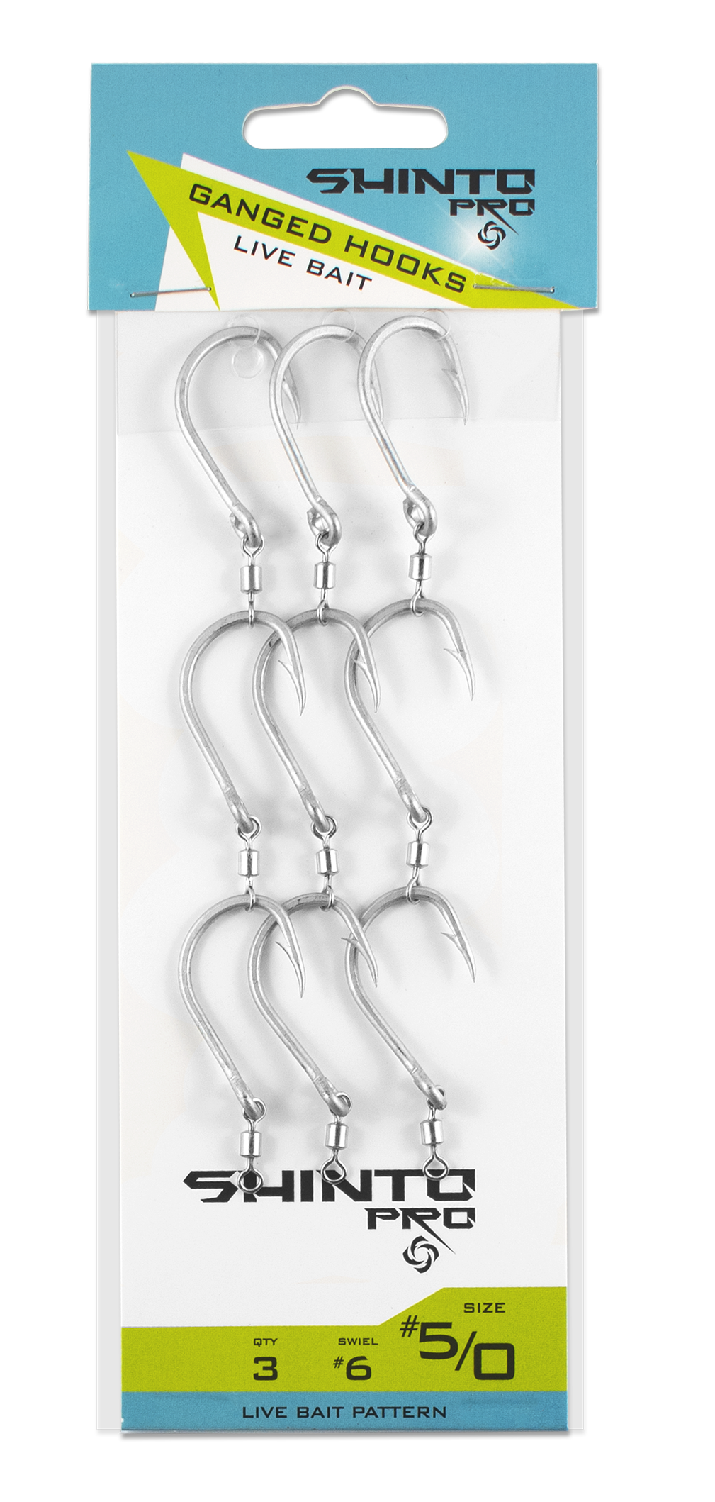 Shinto Pro Live Bait Ganged Hook + Swivel