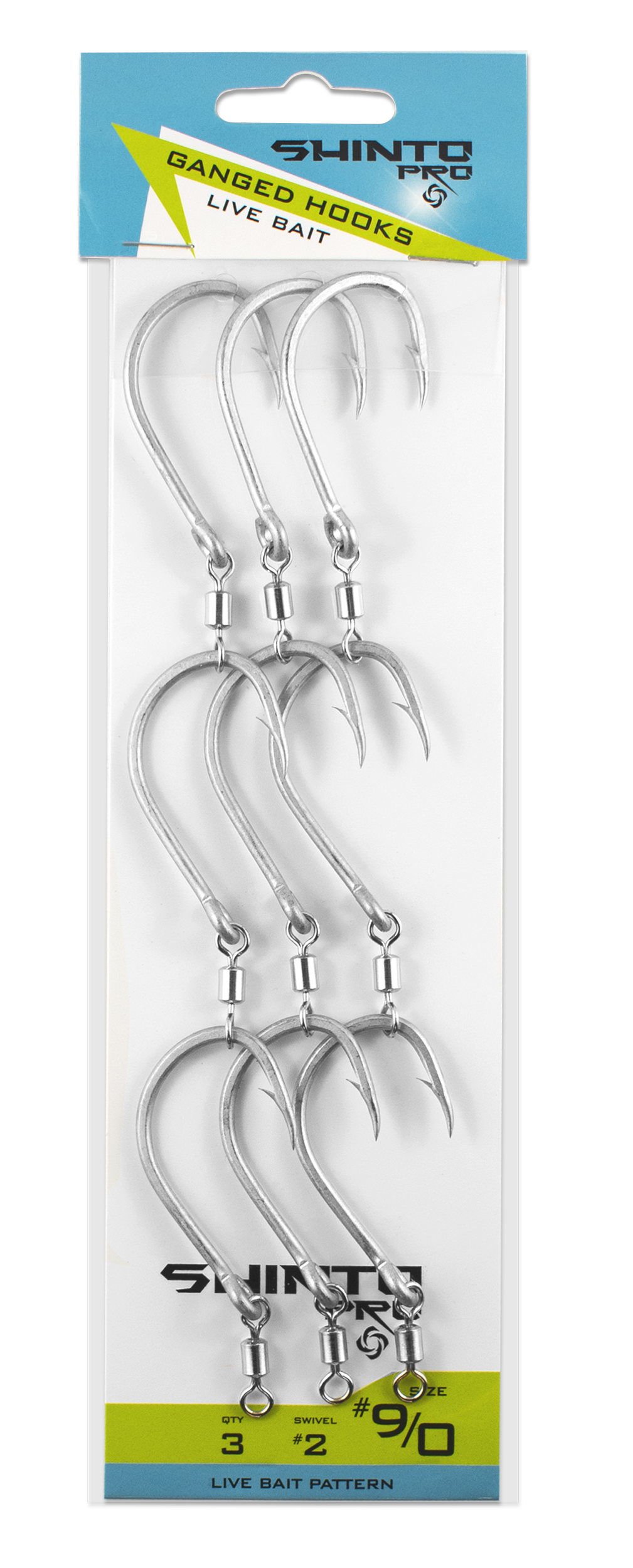 Shinto Pro Live Bait Ganged Hook + Swivel