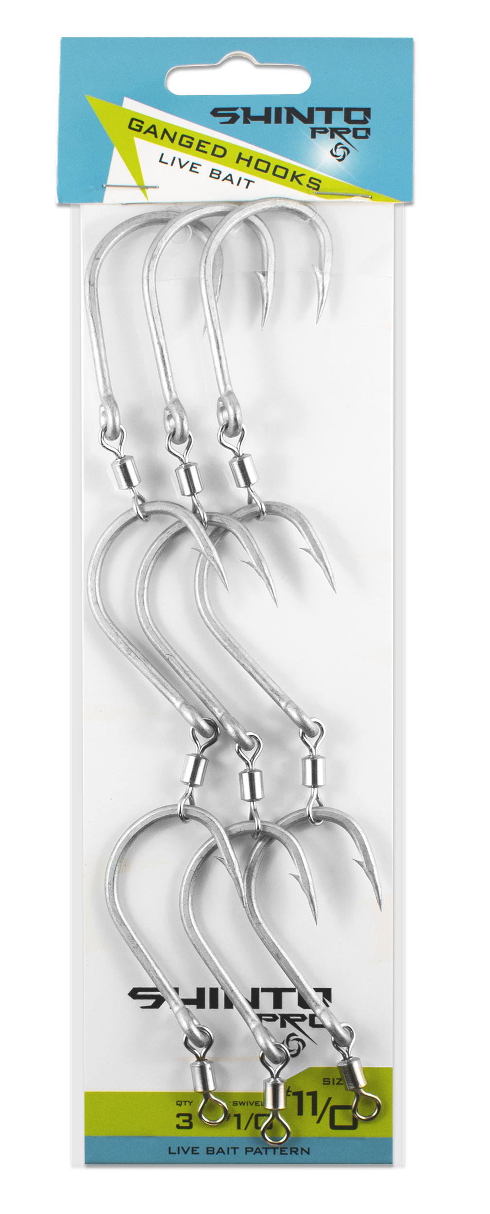 Shinto Pro Live Bait Ganged Hook + Swivel