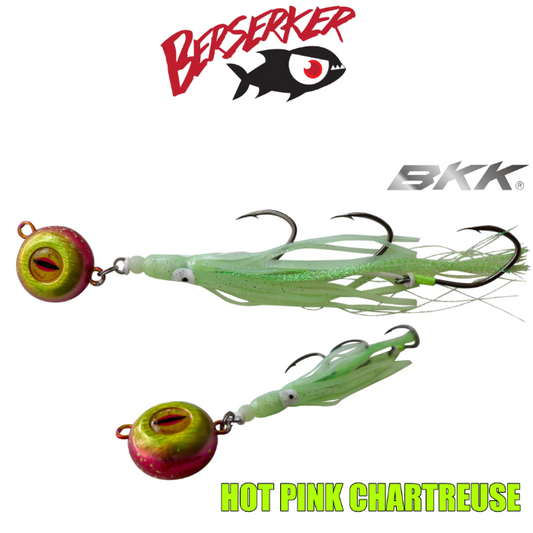 Berserker Meathead Hybrid Jig Gen 3 - Hot Pink Chartreuse UV