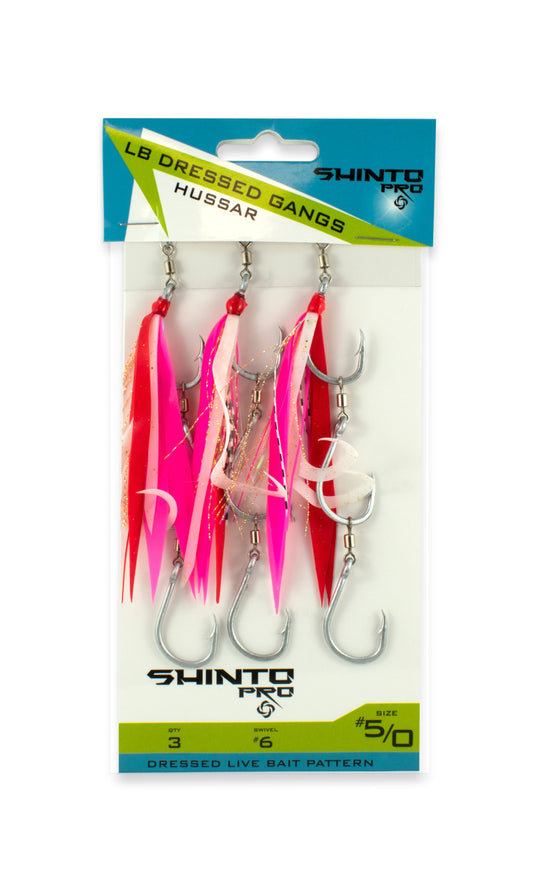 Shinto Pro Dressed Live Bait Ganged Hooks + Swivel
